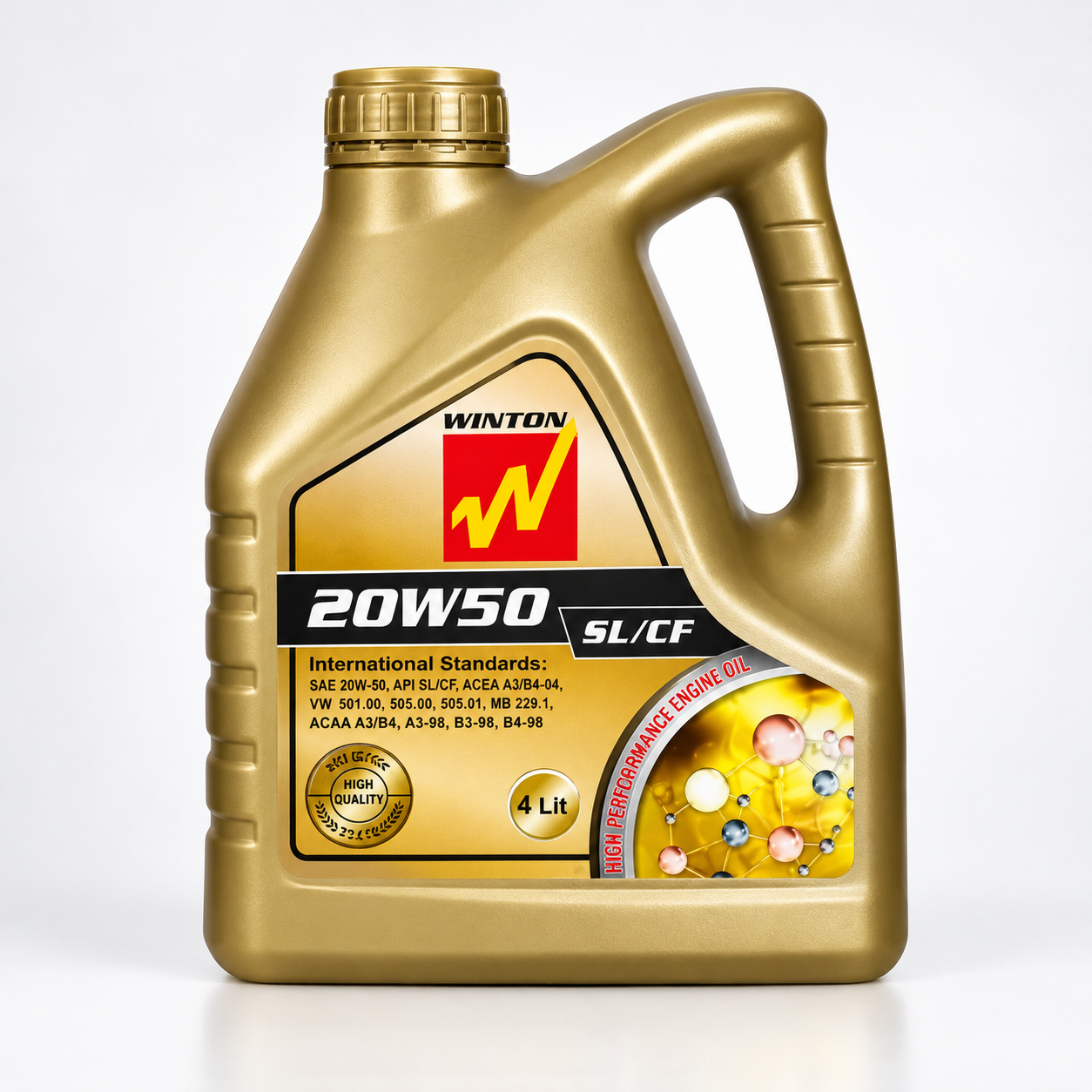 روغن موتور وینتون مدل 20W50 SL حجم 4 لیتر