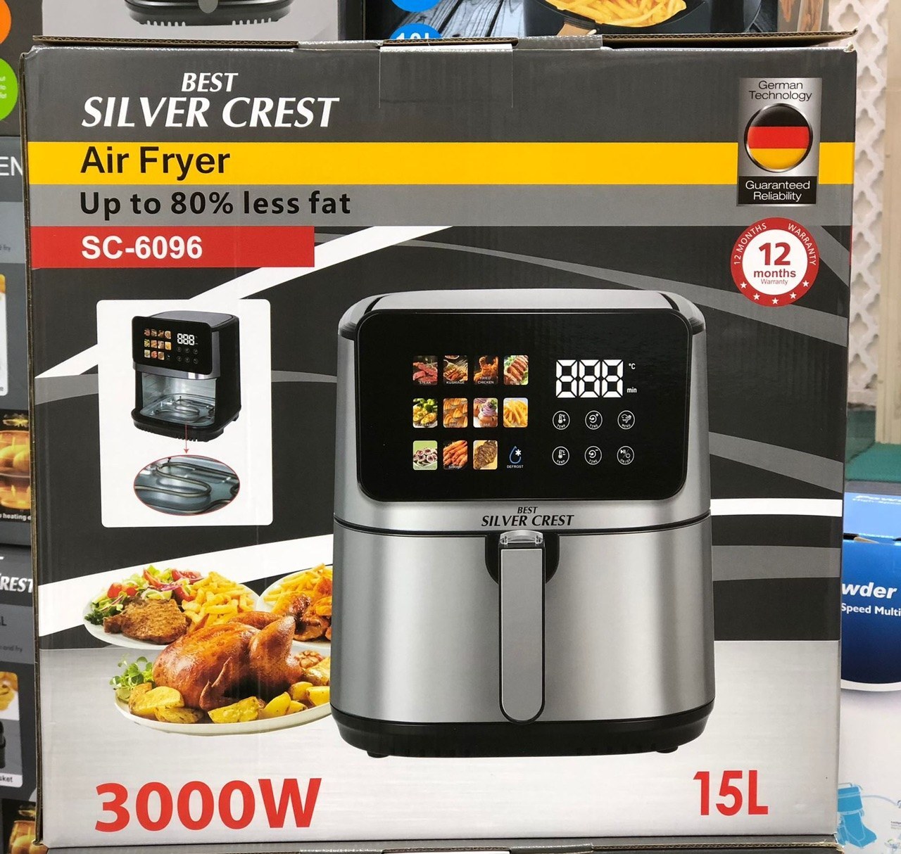 سرخکن 15 لیتر سیلور کرست SC6096