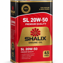 روغن موتور شالیکس مدل 20W50SL حجم 4/5 لیتر